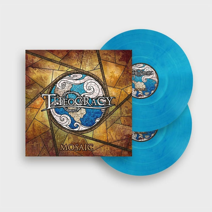 Theocracy Mosaic Vinyl LP Transparent Blue Marbled Colour 2023