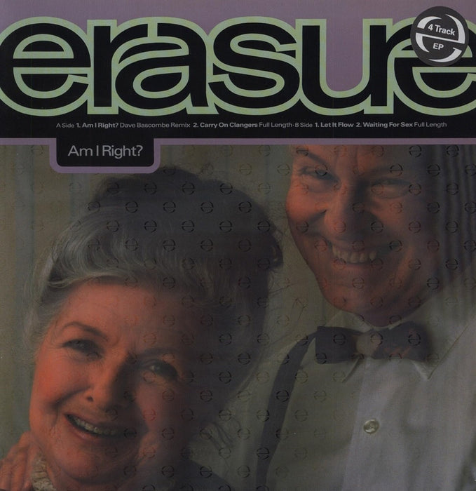 Erasure Am I Right? 12" Vinyl Single 2011