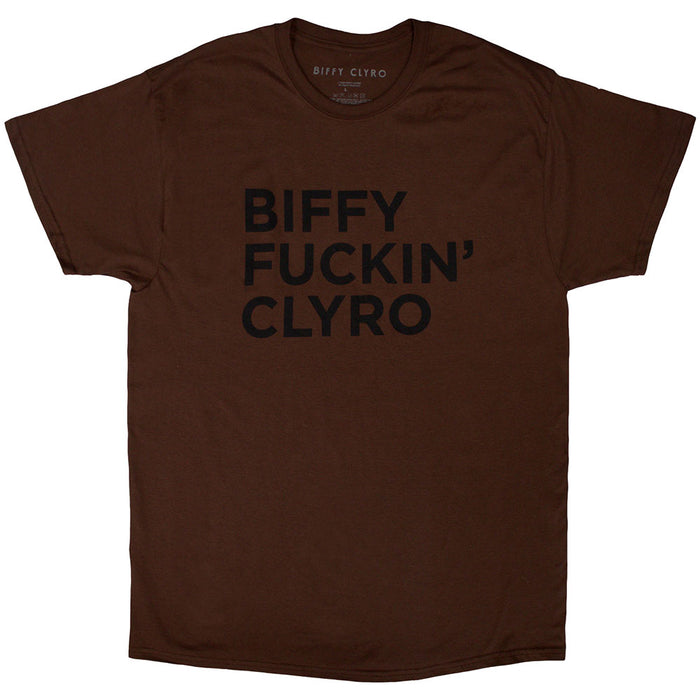Biffy Clyro Biffy Fuckin Clyro Brown X-Large T-Shirt