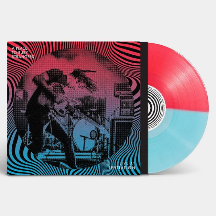 A Place to Bury Strangers Live at Levitation Vinyl LP Indies Half & Half Neon Coral & Light Blue Colour 2023