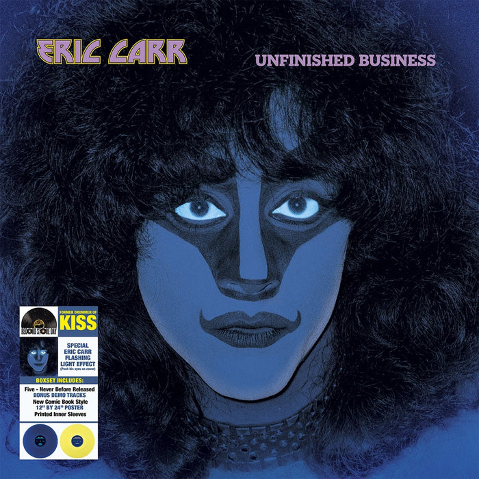 Eric Carr Unfinished Business Vinyl LP Boxset Blue & Yellow Colour RSD 2024