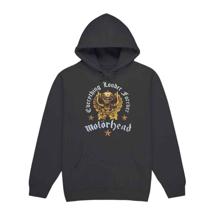 Motorhead Everything Louder Forever Charcoal Grey Small Hoodie