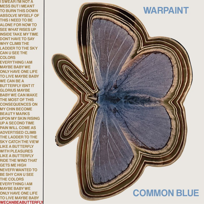 Warpaint Common Blue / Underneath 7" Vinyl Single Transparent Blue Colour 2024