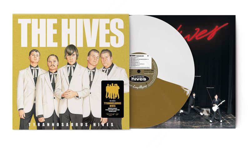 The Hives Tyrannosaurus Hives Vinyl LP Gold & White Colour RSD 2025