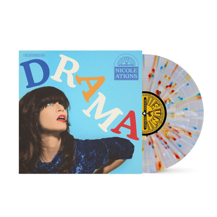 Nicole Atkins Drama Vinyl LP Translucent Clear w/Red Blue & Yellow Splatter Colour Due Out 18/09/26
