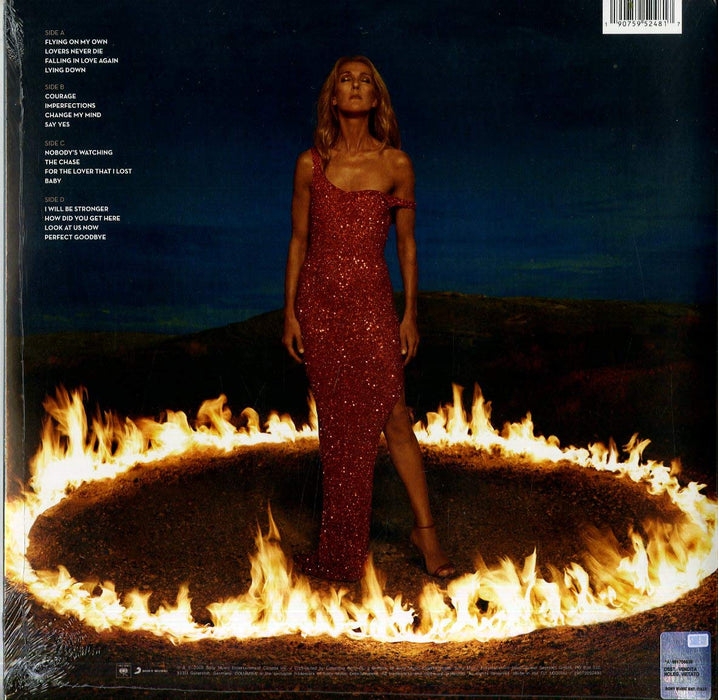 Celine Dion Courage Vinyl LP Translucent Ruby Colour 2020