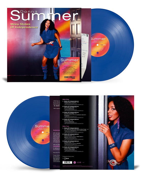 Donna Summer Many States Of Independence Vinyl LP Transparent Blue Colour RSD 2024