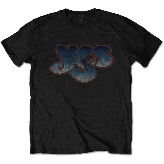 Yes Vintage Logo Black Large T-Shirt