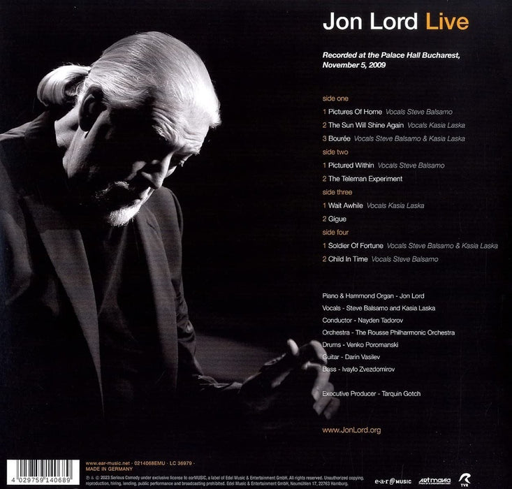 Jon Lord Live Vinyl LP 2023