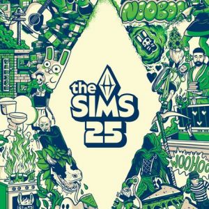 The Sims 25 Soundtrack Vinyl LP Half Clear & Half Neon Green Colour