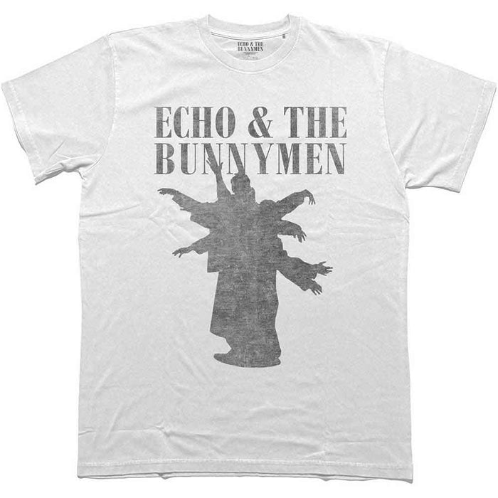 Echo & The Bunnymen Silhouettes White Small Unisex T-Shirt