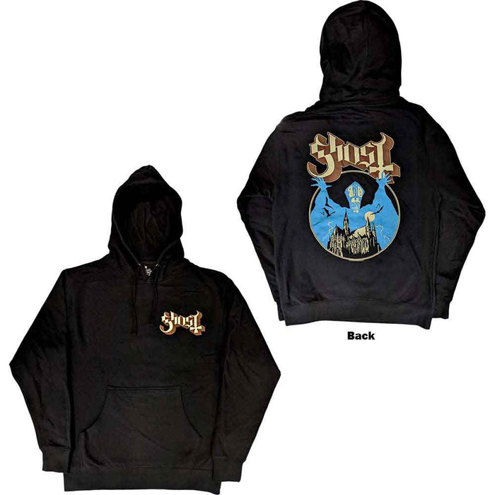 Ghost Logo Black Large Hoodie
