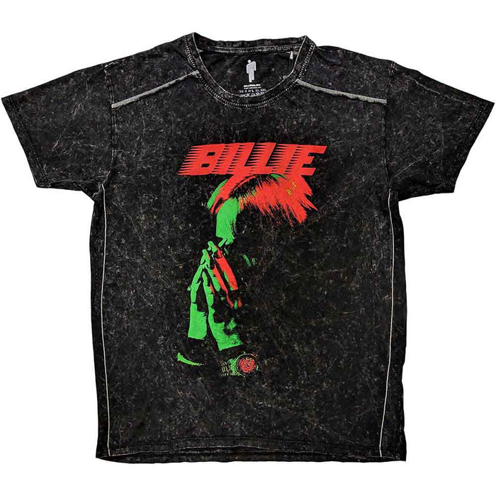 Billie Eilish Hands Face Wash Black Large T-Shirt