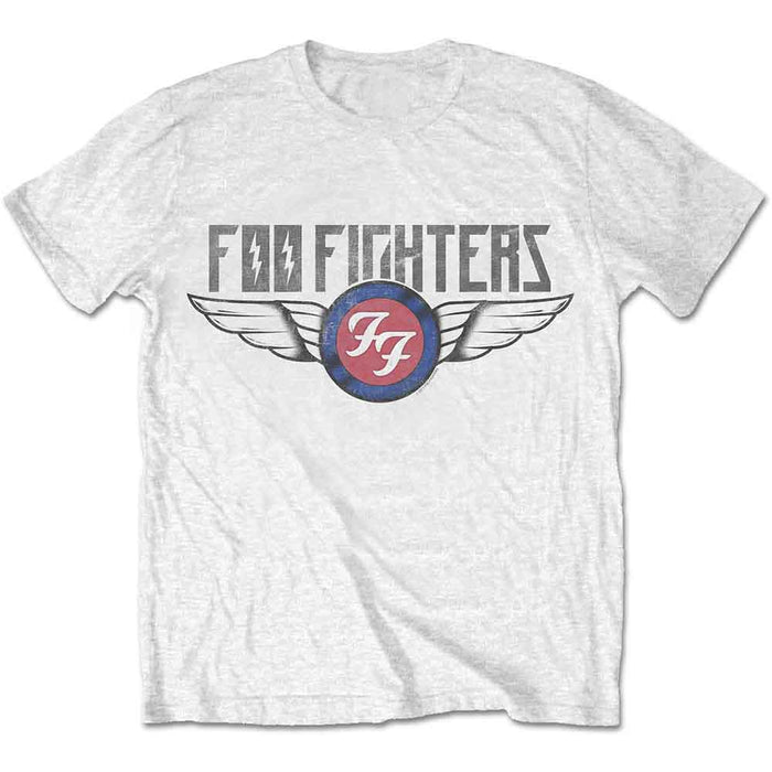 Foo Fighters Flash Wings White Medium T-Shirt