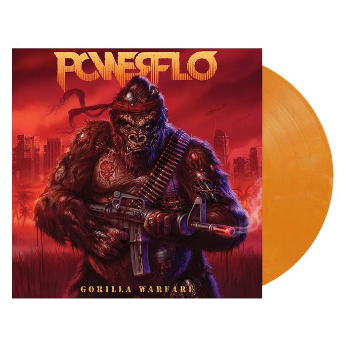 Powerflo Gorilla Warfare Vinyl LP Eco Mix Yellow Colour 2024