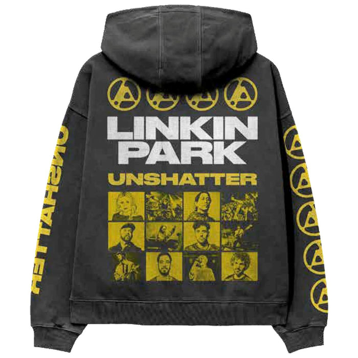 Linkin Park Unshatter Charcoal Grey Large Hoodie