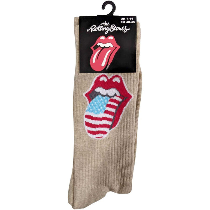 The Rolling Stones Unisex Ankle Socks: Us Tongue (Uk Size 7 - 11)