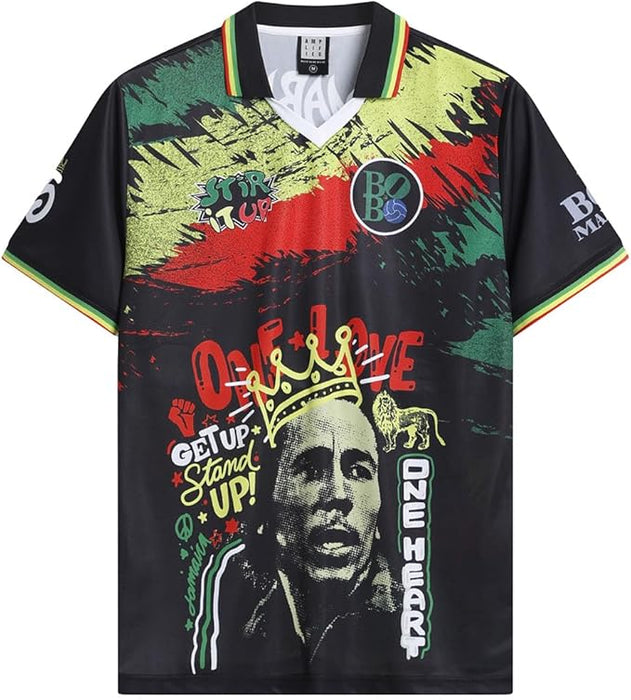 Bob Marley One Love Football Jersey Medium T-Shirt