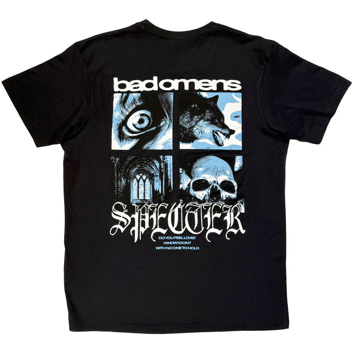 Bad Omens Specter Collage Black Medium T-Shirt