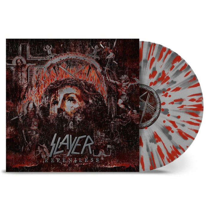Slayer Repentless Vinyl LP Clear Silver Red Splatter Colour 2025