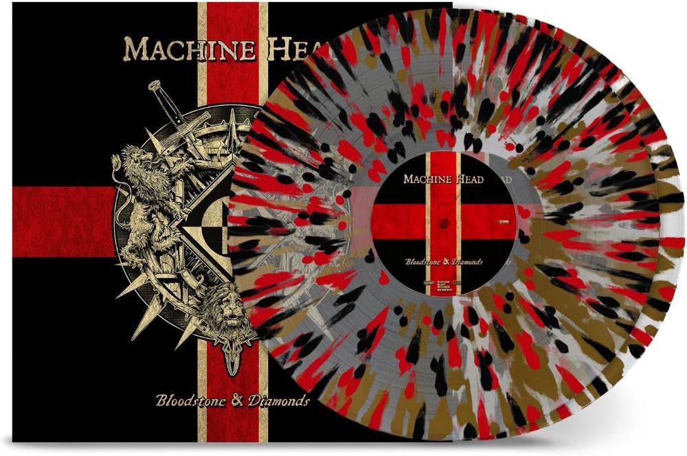 Machine Head Bloodstone & Diamonds 10th Anniversary Vinyl LP Clear, Black, Red & Gold Splatter Colour Due Out 29/11/24