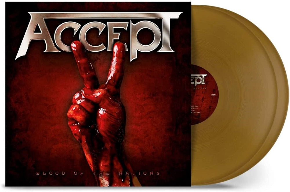 Accept Blood Of The Nations Vinyl LP Gold Colour 2023