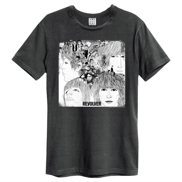 The Beatles Revolver Amplified Charcoal Large T-Shirt