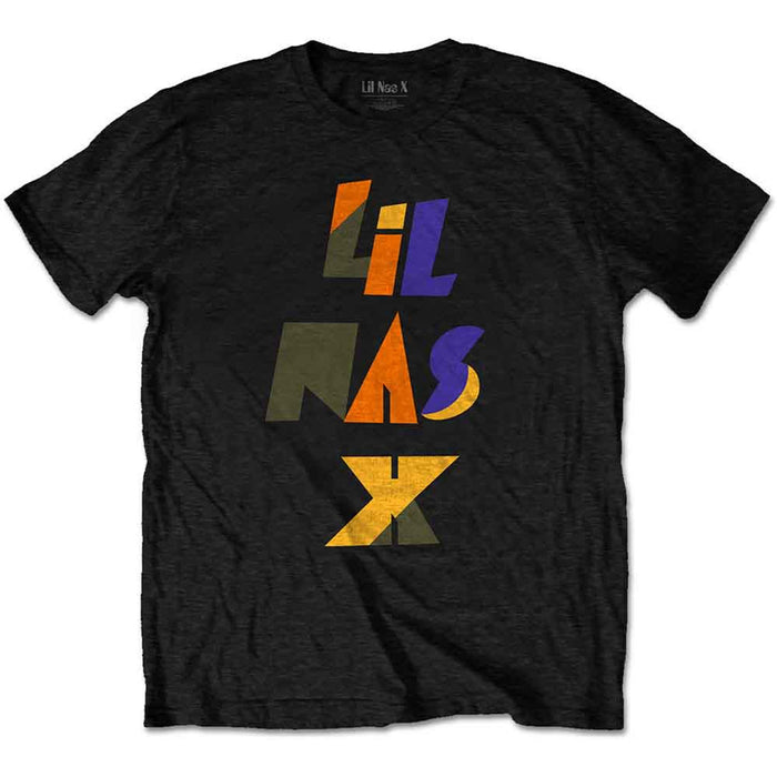 Lil Nas X Scrap Letters Black Medium T-Shirt