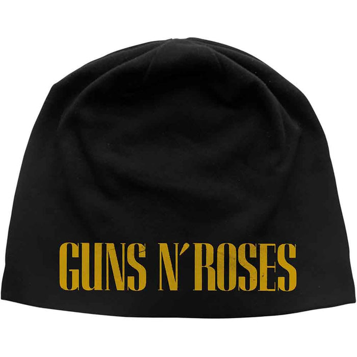 Guns N Roses Logo Black & Yellow Beanie Hat