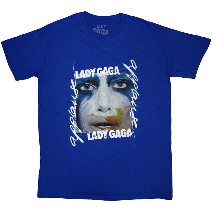 Lady Gaga Artpop Facepaint Blue Small T-Shirt