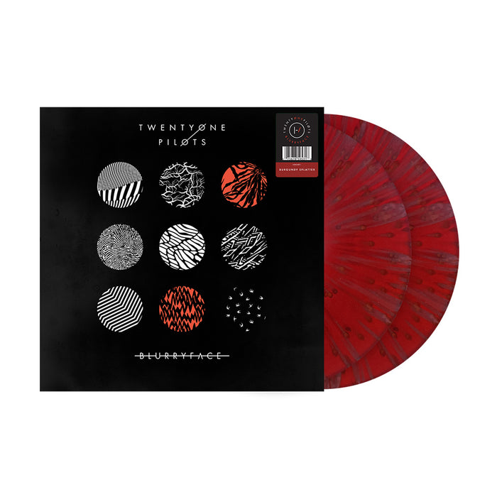 Twenty One Pilots Blurryface Vinyl LP Burgundy Splatter Colour 2025