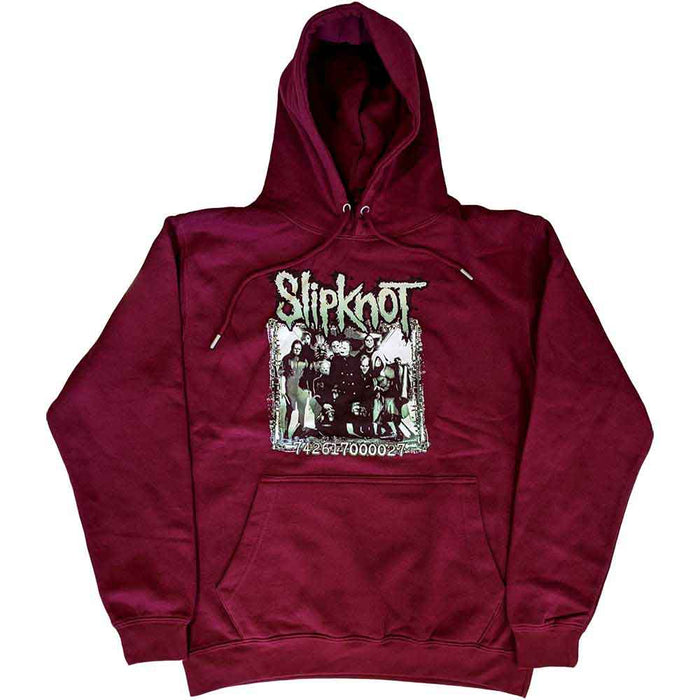 Slipknot Barcode Photo Maroon Medium Hoodie