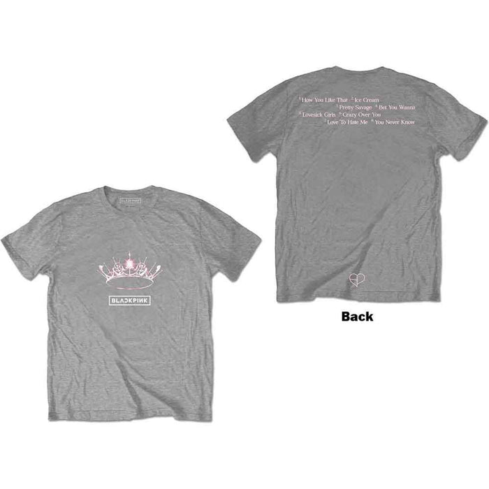 BLACKPINK The Album Crown Grey Medium T-Shirt