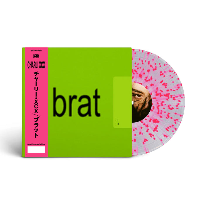 Charli XCX Brat Vinyl LP Signed Assai Obi Edition Clear Pink Splatter Colour 2024