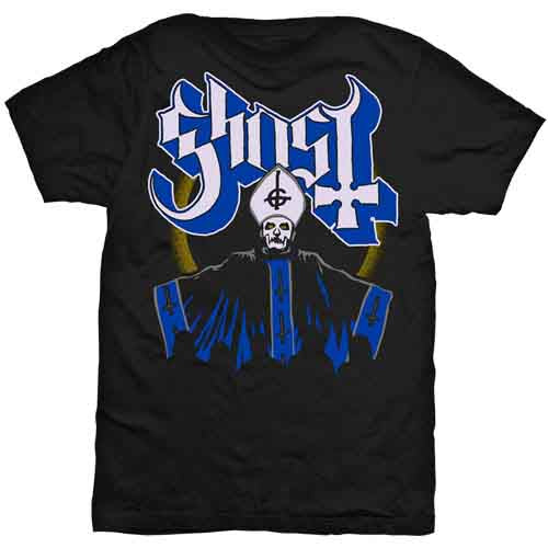 Ghost Papa & Band Black Large T-Shirt
