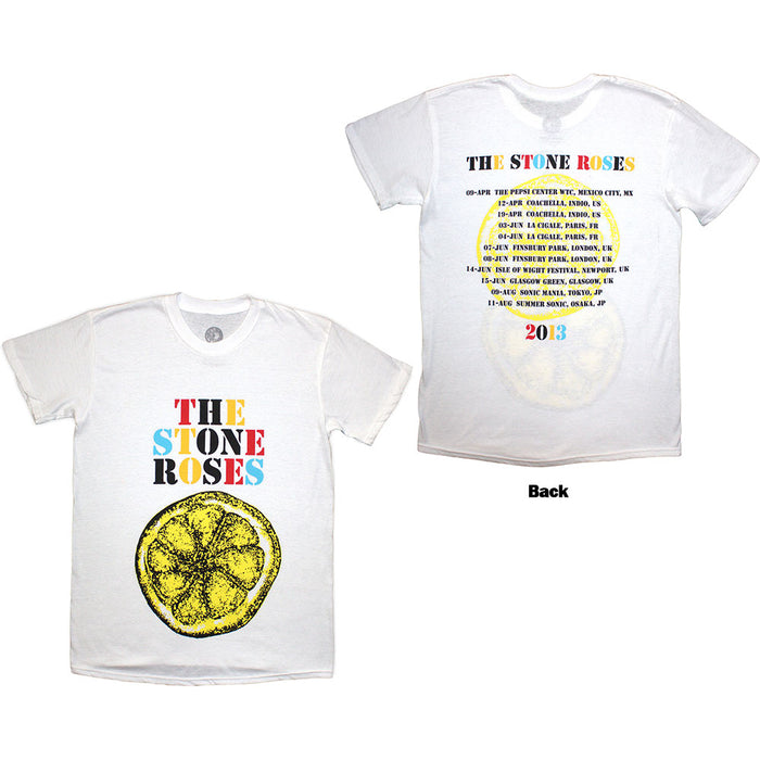 The Stone Roses Tour 2013 White XX-Large T-Shirt