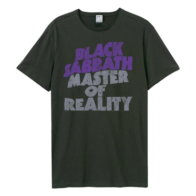 Black Sabbath Master Of Reality Amplified Charcoal Large Unisex T-Shirt
