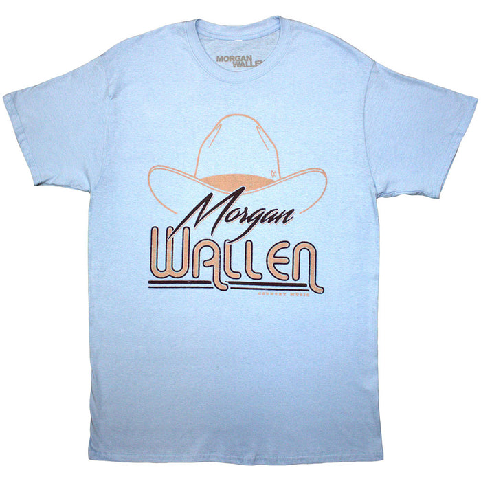 Morgan Wallen Cowboy Hat Light Blue XX-Large T-Shirt