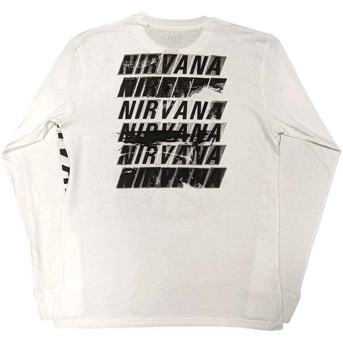 Nirvana Incesticide White Long Sleeve Large Unisex T-shirt