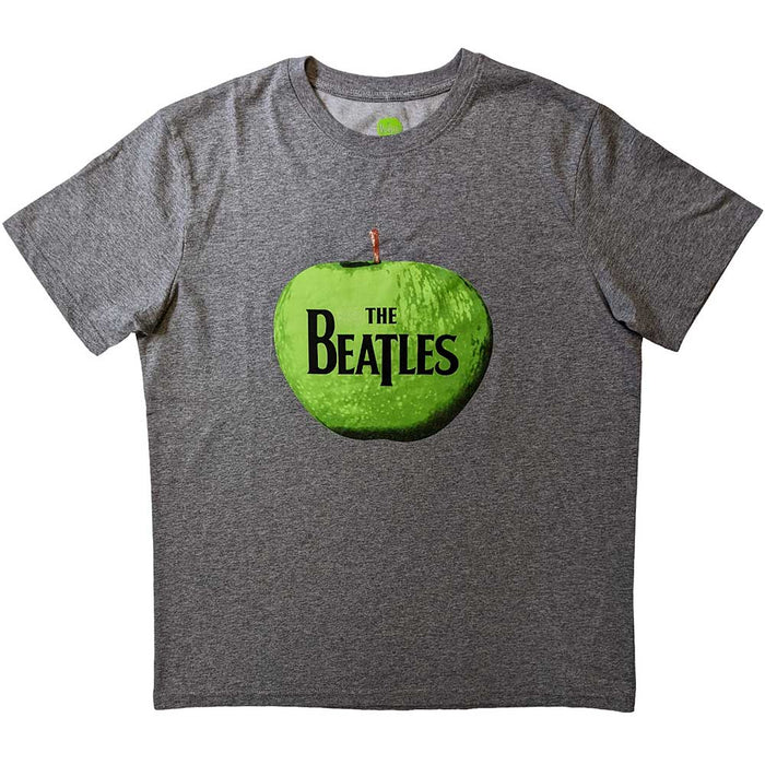 The Beatles Apple Logo Grey Large T-Shirt