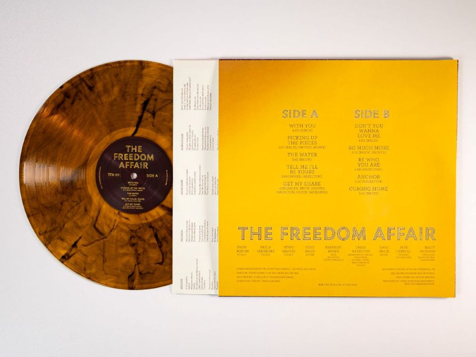The Freedom Affair (Self Titled) Vinyl LP Indies Orange w/Black Swirl Colour 2025