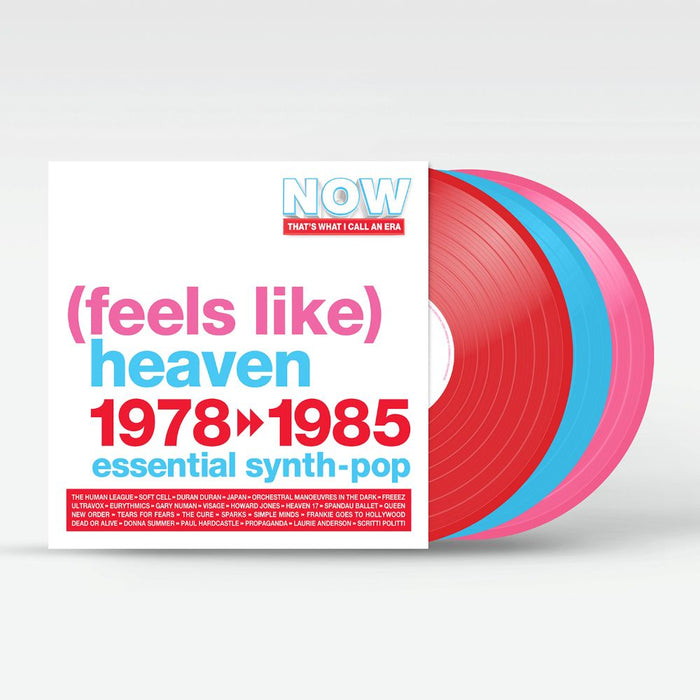 NOW That's What I Call An Era (FEELS LIKE) HEAVEN : 1978-1985 Vinyl LP Red, Blue & Pink Colour 2026
