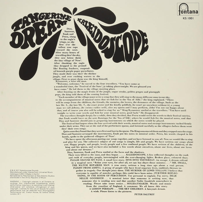 Kaleidoscope Tangerine Dream Vinyl LP Splattered Colour 2024