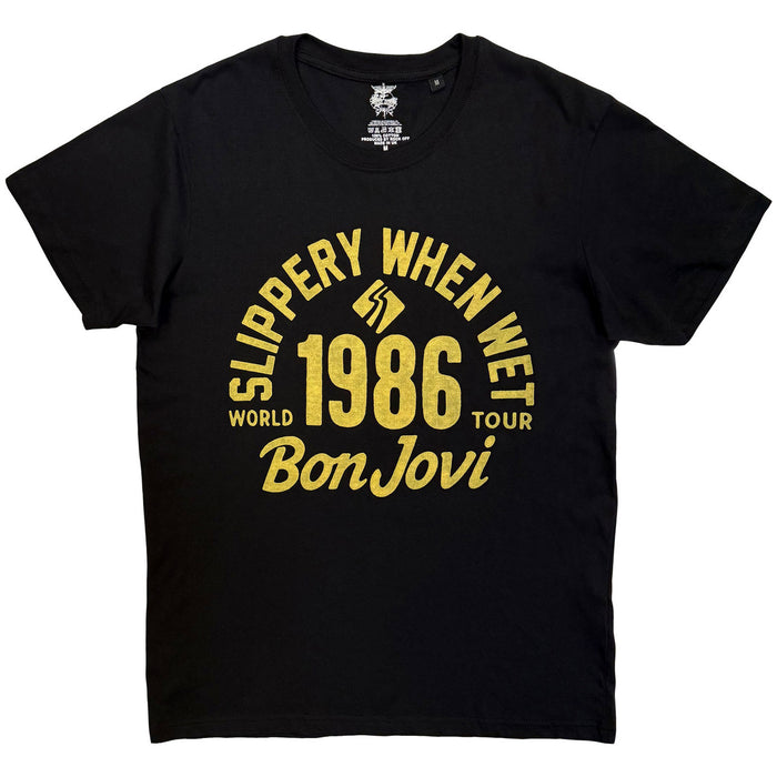 Bon Jovi 1986 World Tour Black Large T-Shirt