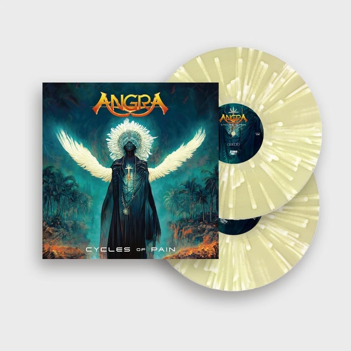 Angra Cycles Of Pain Vinyl LP Clear Yellow & White Splatter Colour 2023