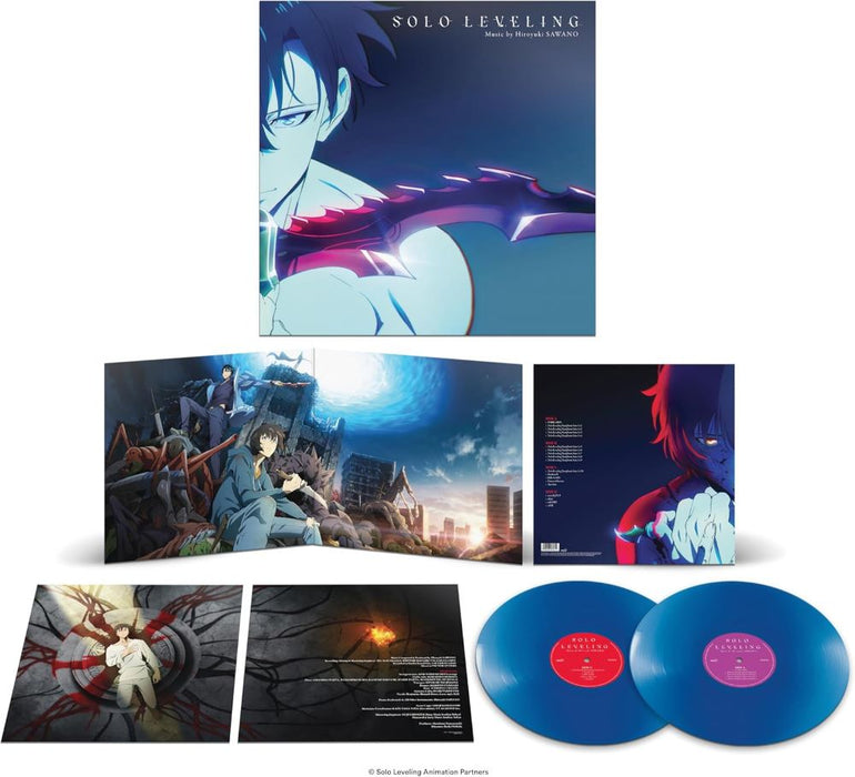 Hiroyuki Sawano Solo Levelling OST Vinyl LP Blue Colour 2024 Due Out 04/10/24