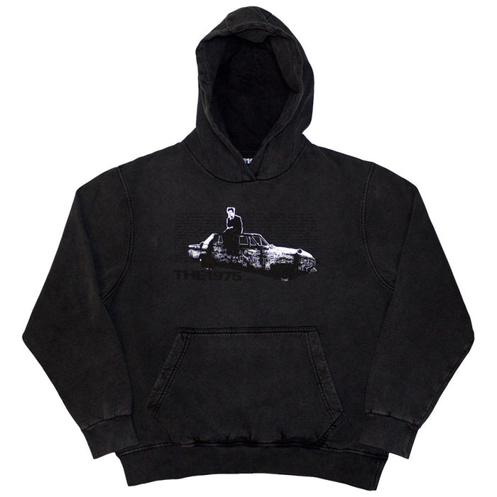 The 1975 Car Photo Charcoal Grey Small Hoodie