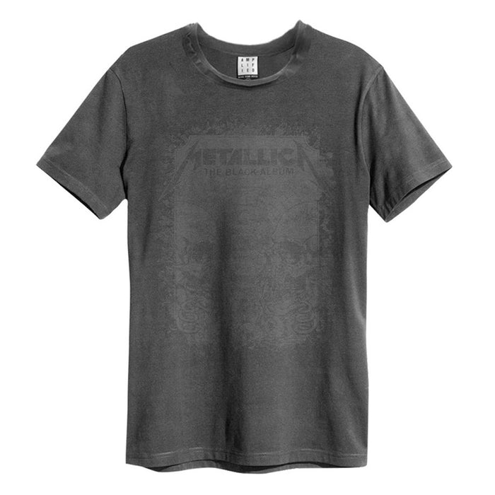 Metallica The Black Album Amplified Charcoal Large Unisex T-Shirt