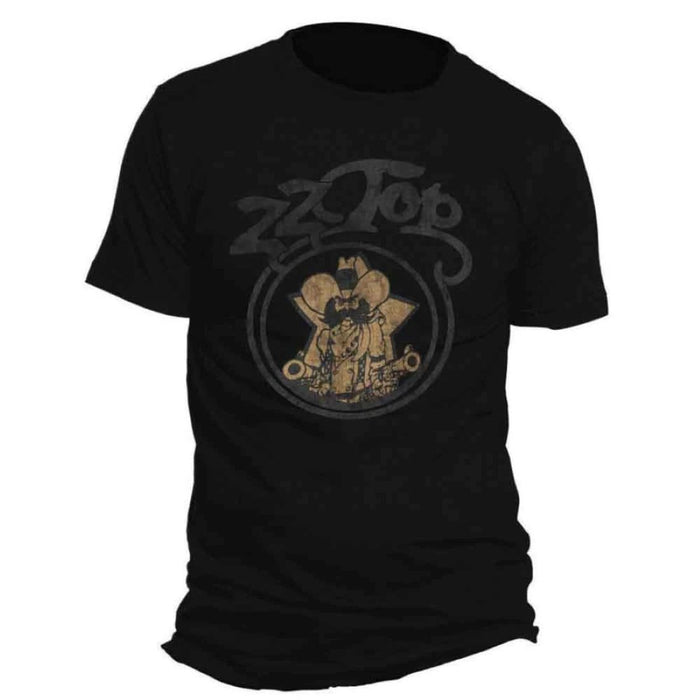 ZZ Top Outlaw Village Black Small T-Shirt