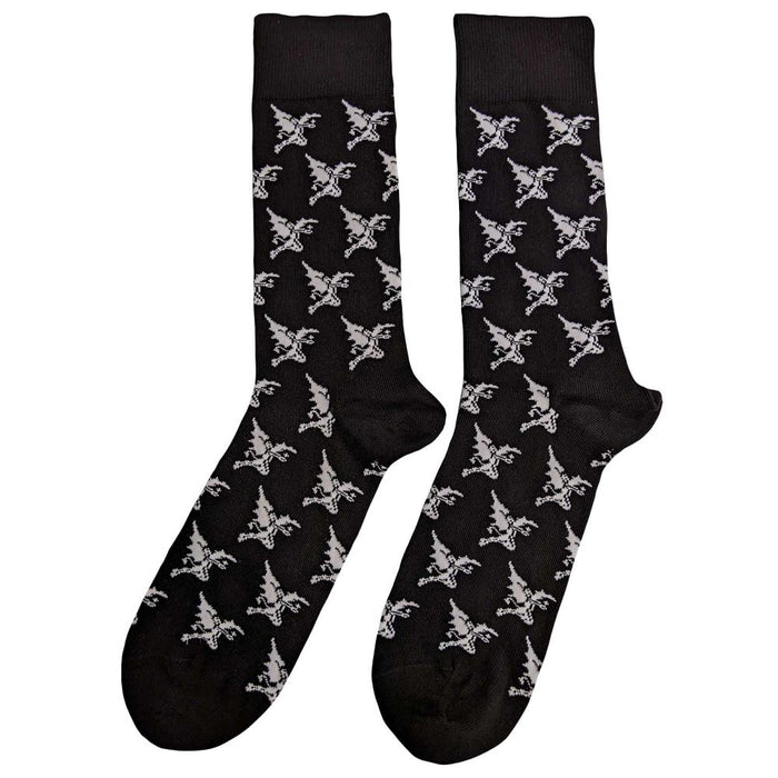 Black Sabbath Unisex Ankle Socks: Demon Pattern (Uk Size 7 - 11)